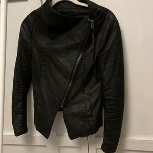 H&M Vegan Suede Jacket Black Size 2
